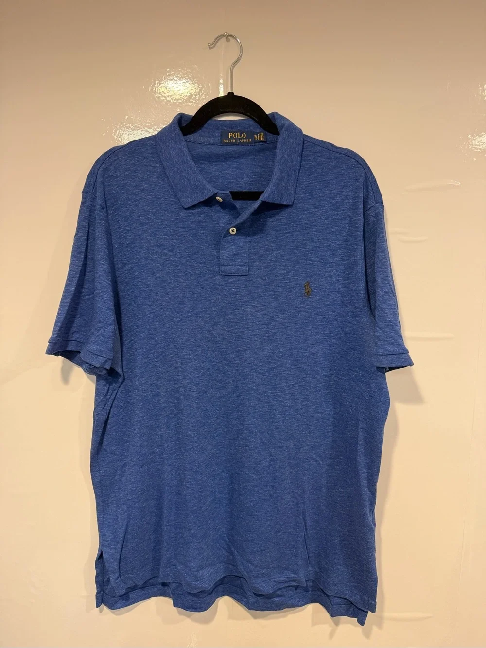 Ralph Lauren Heathered Blue Short-Sleeve Polo